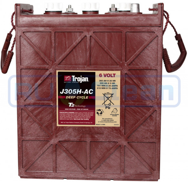 Тяговый аккумулятор Trojan J305H-AC (6В, 295Ач, Acid)