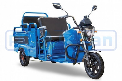 Трицикл электрический Rutrike Вояж-П 1200 60V800W (синий, трансформер)