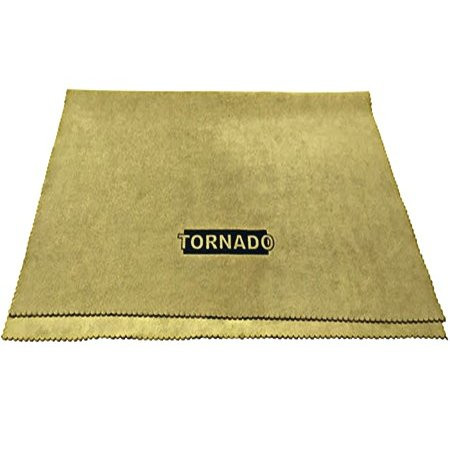 Искусственная замша Tornado Grey Gold (40х50см, для хрома и стекла)