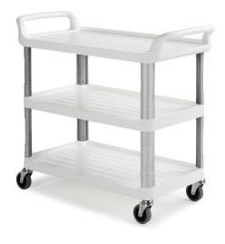 Тележка TTS Shelf 3800 (полипропилен, 3 полки, колеса d100мм, серый)