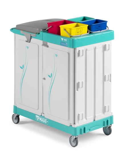 Тележка TTS Magic Line 300E (4х4л, закрытая, держ. мешка 150л) (ML300E0A0A00)