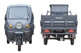 Трицикл электрический Rutrike D5 КАБИНА гидравлика (темно-зеленый)