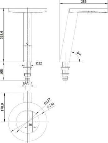Сушилка для рук Nofer  CONCEPT3 (смеситель, дозатор мыла, черный)