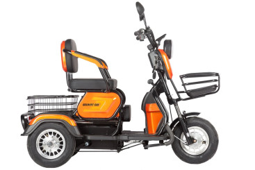 Трицикл электрический Rutrike Gelbert Caf 48V/60V 600Вт (черный)