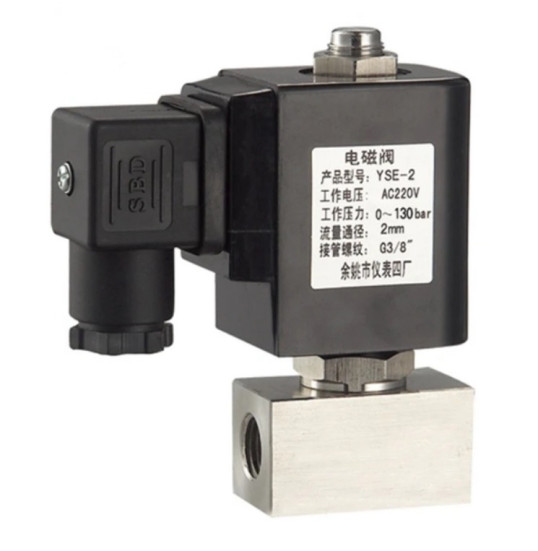 Клапан электромагнитный DN 2,0 (200 бар, 1/4г-г, нерж, 220В) TITAN