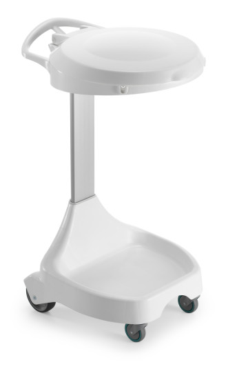 Держатель мешка TTS Smile W-10 (колеса, крышка белая)