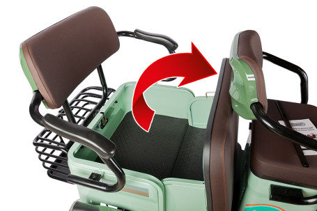 Трицикл электрический Rutrike Gelbert Kang (48/60V, 800W, зеленый) (0000266-3042)