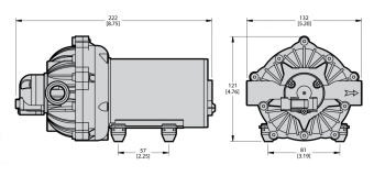 Мембранный насос Comet EF 3000 (4.8 бар, 11.4 л/мин, 12 В)