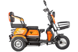  Трицикл электрический Rutrike Gelbert Caf 48V/60V 600Вт (красный)