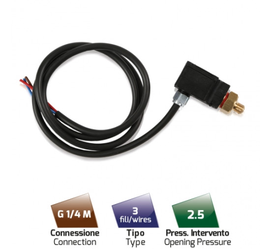 Датчик давления (1/8&quot;ш, д.о. 25бар) MTM