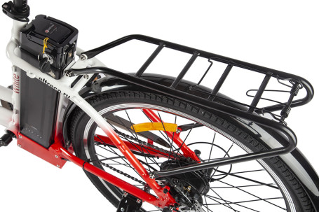 Электровелосипед Eltreco White (бело-красный)