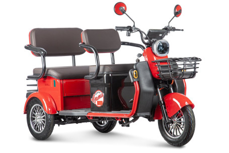 Трицикл электрический Rutrike Gelbert Kappa (48/60V, 650W, красный) (0000268-3044)