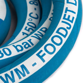 Шланг пищевой Foodjet DN12 (10м, 1/2"г-1/2"ш, 80бар)