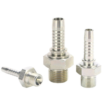 Фитинг высокого давления BSP (DN06, 1/4ш, оцинк, грань 17) Robin