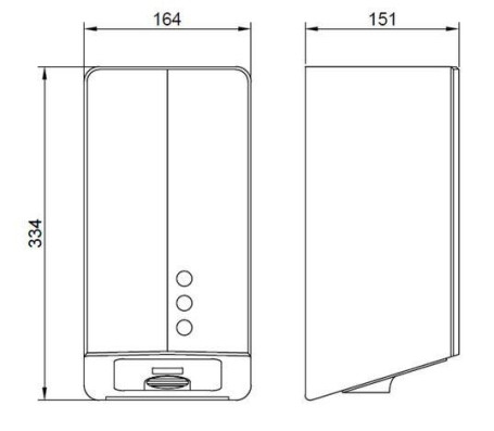 Сушилка для рук Nofer FUGAEVO (автомат, белый)