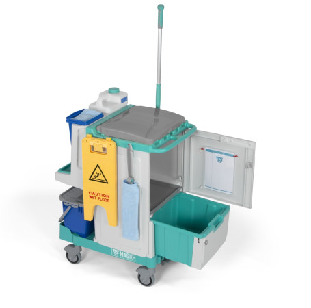 Тележка TTS Magic System 630V (20л, выдв. ящик, сист. дозации, держ. мешка 90л)