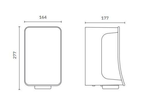 Сушилка для рук Nofer FUSION (автомат, нерж.)