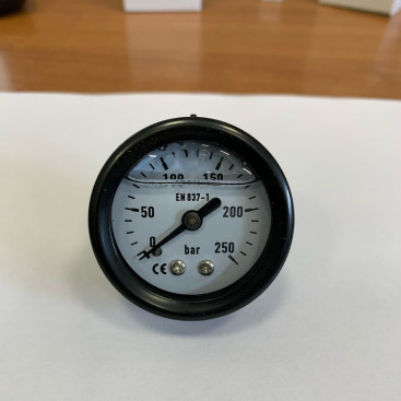 Манометр (250бар, 1/4внеш, 40мм, осевой, металл) TOR