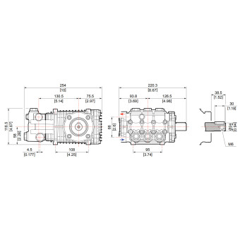 Насос высокого давления Comet FW3 4030S (1450 об/мин)