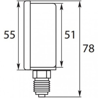 Манометр (250бар, 1/4&quot;внеш, вход сбоку, D50мм, нерж) R+M