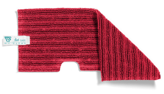 Моп двусторонний TTS (46х19.5см, микрофибра, красный)
