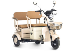 Трицикл электрический Rutrike Gelbert Atlas 48V/60V 600Вт (бежевый)