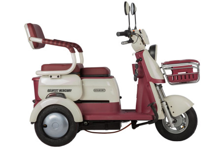 Трицикл электрический Rutrike Gelbert Mercury (48/60V, 650W, бело-красный) (0000265-3050)