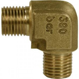 Переходник угловой 3/8"ш-3/8"ш R+M (350бар, лат)