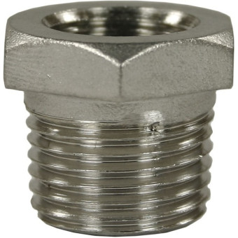 Переходник 1/8"г-3/8"ш (нерж, 500бар) R+M