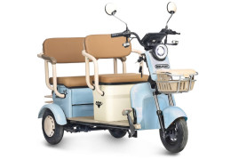 Трицикл электрический Rutrike Gelbert Atlas 48V/60V 600Вт (синий)