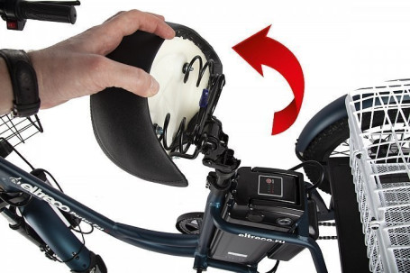 Трицикл электрический Eltreco Porter Fat 700 (темно-синий)