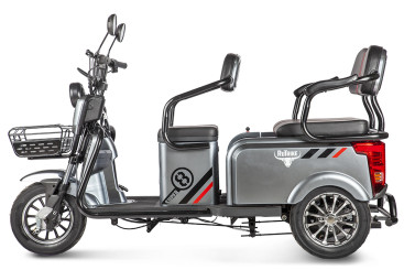 Трицикл электрический Rutrike Экипаж (серый)