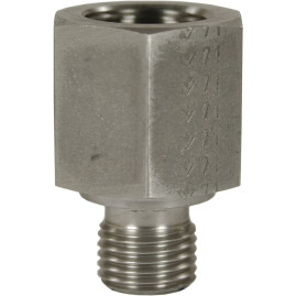 Переходник 400 bar, 27 мм, 1/4 внутр.-3/8 внеш. нерж. сталь R+M 57649