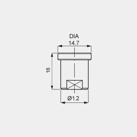 Форсунка 25040 (мундштук Karcher, AISI 416) PNR