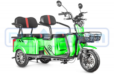 Трицикл электрический Rutrike Экипаж (зеленый)