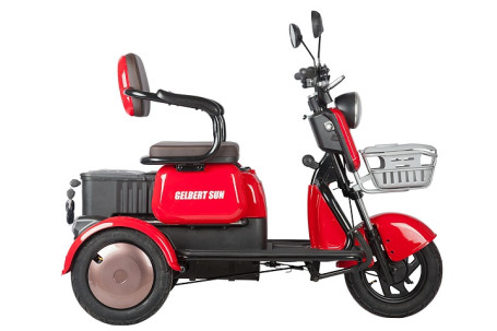 Трицикл электрический Rutrike Gelbert Sun (48/60V, 650W, зелено-белый) (0000271-3057)