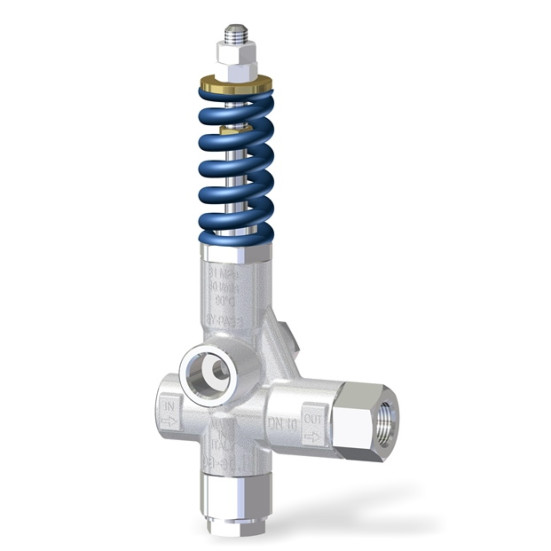 Регулятор давления PA Pulsar Rv (280бар, 40л/мин, 3/8&quot;г-3/8&quot;г, By-pass 3/8&quot;г, никел)