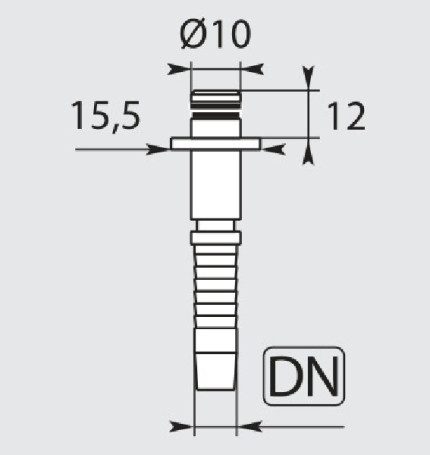 Фитинг высокого давления DKF-W (DN08, Karcher d10, оцинк) R+M