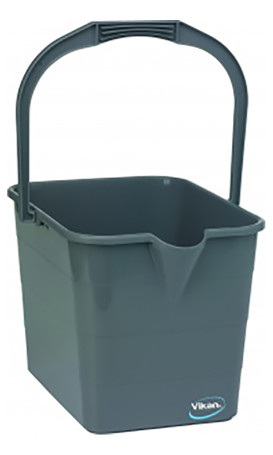 Ведро пластиковое Vikan (15л, серый)