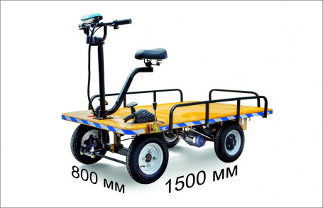 Тележка электрическая RuTrike СКЛАД 1500 (платформа)