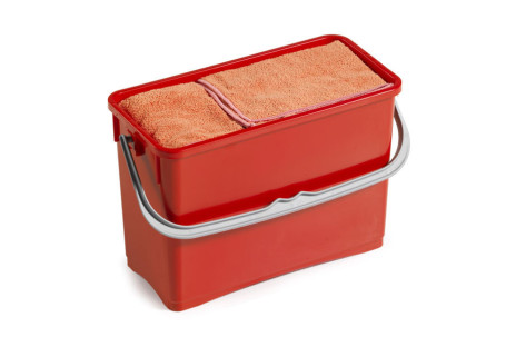 Ведро TTS (8л, с ручкой, красный)