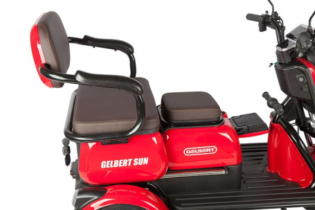 Трицикл электрический Rutrike Gelbert Sun (48/60V, 650W, фиолетово-белый) (0000271-3060)