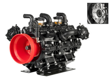 Мембранный насос AR 500 BP TWIN C/F (NBR, 20 бар, 489.4 л/мин, ВОМ 1"⅜-полый вал 32 мм)