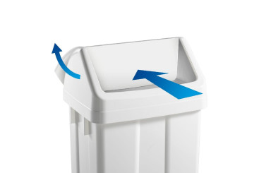 Ведро TTS MAX (25л, крышка маятниковая, синий)