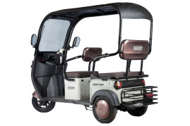 Трицикл электрический Rutrike Gelbert Sarin (48/60V, 1000W, серо-белый)