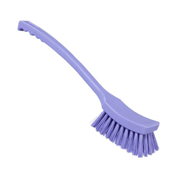 Щётка ручная с длинной ручкой FBK (410х45мм, ворс жесткий, фиолетовый)