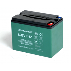 Тяговый аккумулятор Chilwee Battery 6-EVF-52 (12В, 54А/ч)