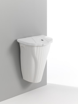 Ведро мусорное TTS Wall-Up (50л, настенное, крышка белый)