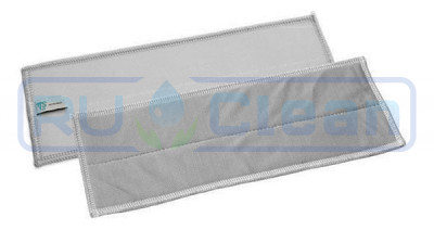 Моп на липучке TTS CLEAN-GLASS (30х10.5см, микрофибра, серый)