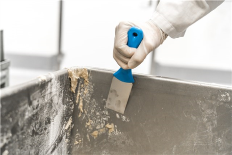 Скребок ручной Vikan (50мм, нерж, синий)